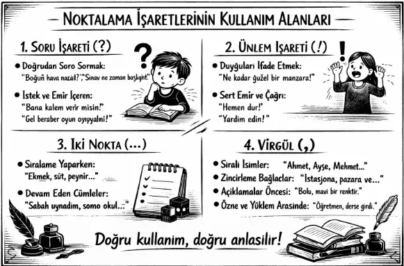 Noktalama İşaretleri Nerelerde ve Nasıl Kullanılır